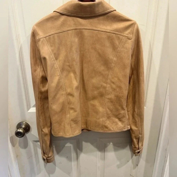 Bolsa Leather‎ Jacket Tan Nude Beige size Medium - Picture 7 of 11